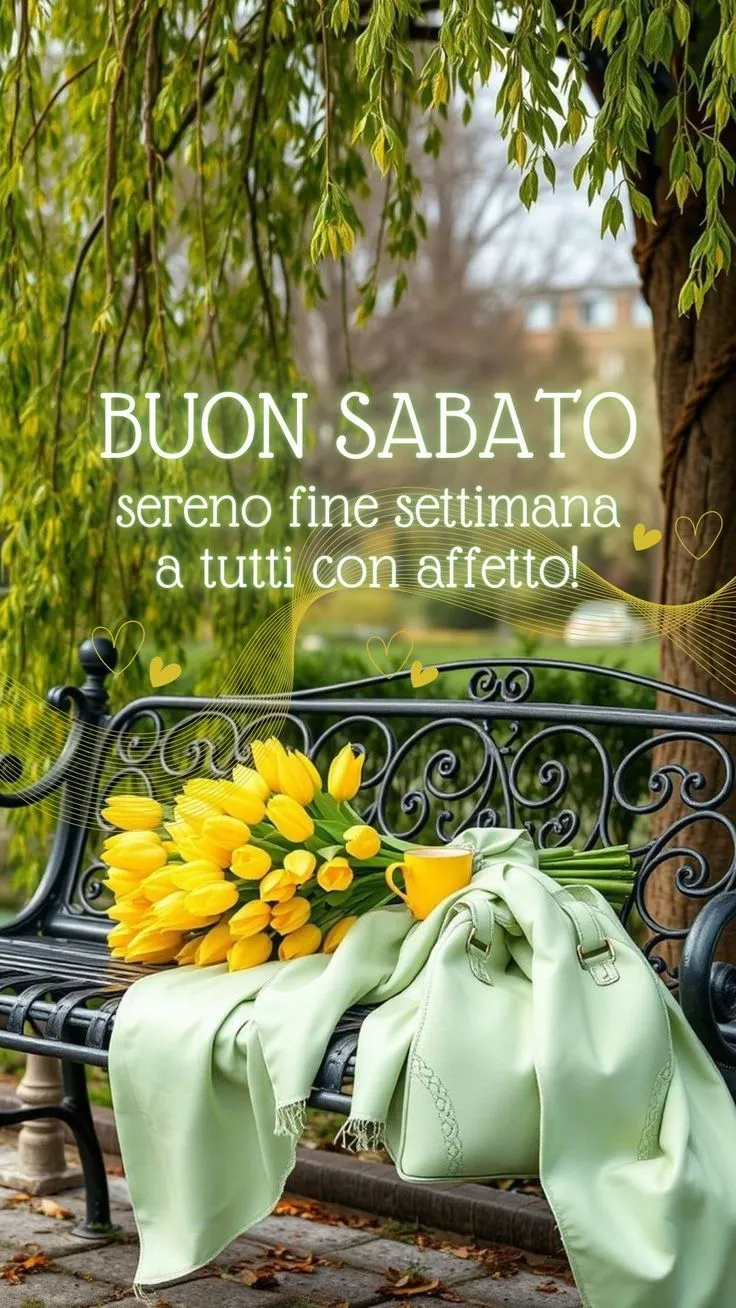 Buongiorno sabato: inizia la tua giornata con energia!